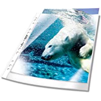 Durable 267719 fundas para folletos - DIN A4- 0.08mm- 50 piezas- Claro Como El Agua